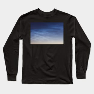 Noctilucent cloud (NLC, night clouds), cloud-like phenomena in mesosphere Long Sleeve T-Shirt